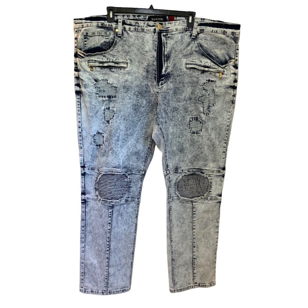 Makobi Acid Wash 80's Look Jeans sz 48 x32 EUC